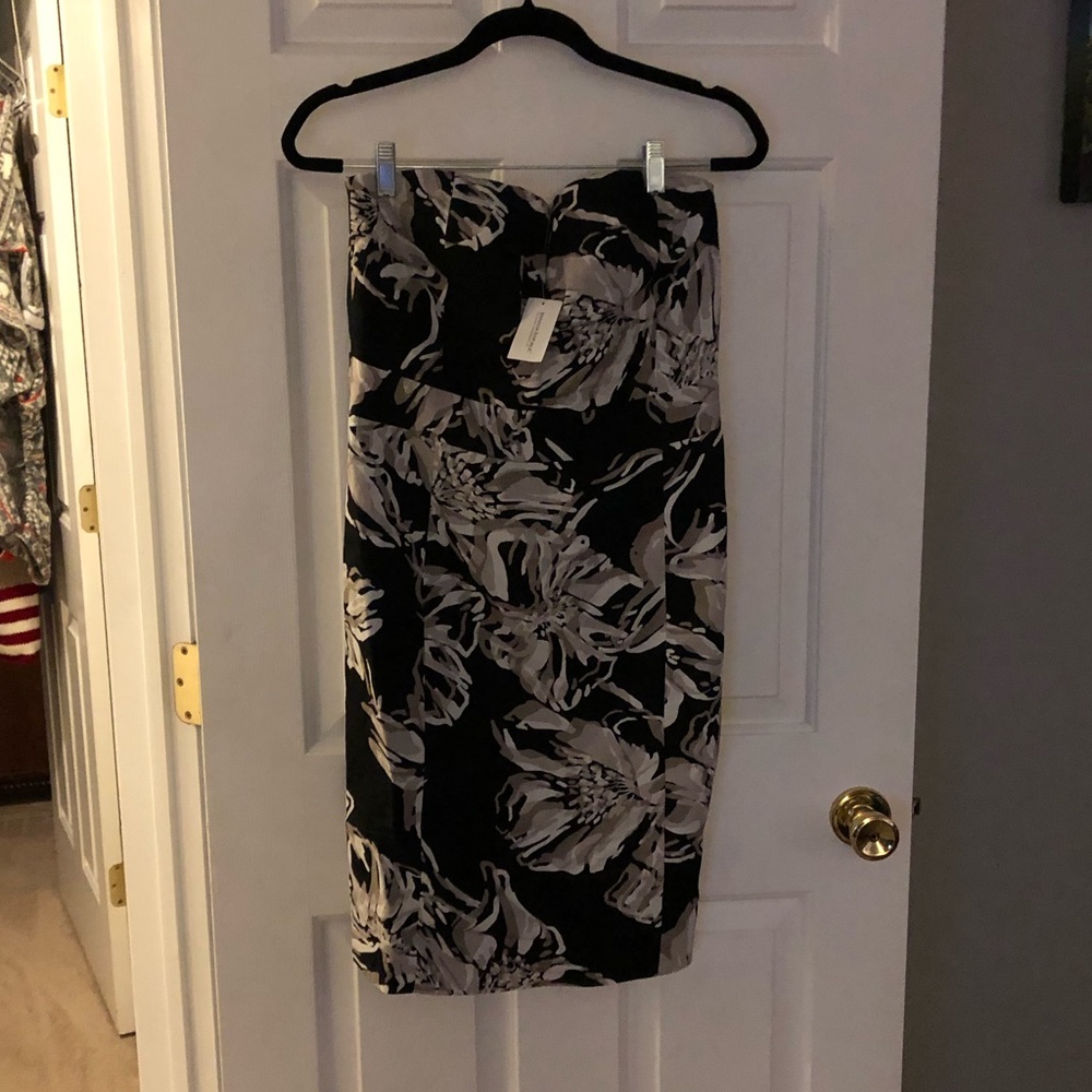 Banana Republic strapless floral dress
